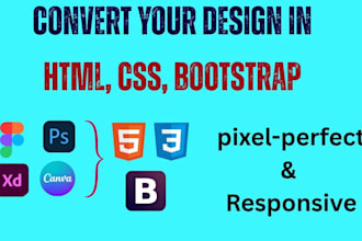 do figma to html pixel perfect responsive website