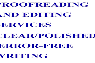 proofread your grammar, spelling and punctuation errors
