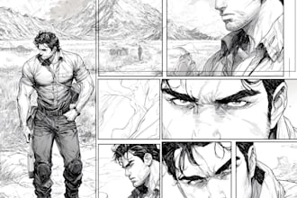draw a manga comic book page illustration manga