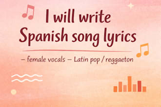 write spanish song female vocals latin pop reggaeton lyrics