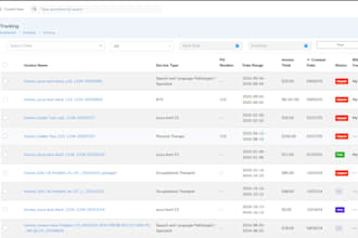 create a therapy clinic management web