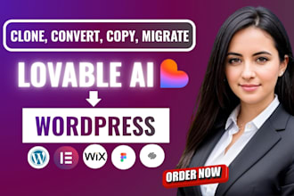 convert lovable to wordpress website, clone lovable ai to website with fast SEO