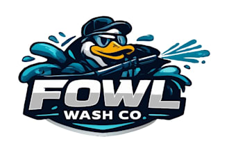 design professional fowl wash logo