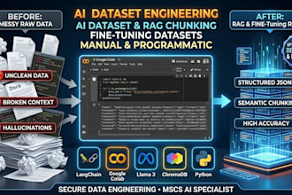 create fine tuning dataset and perform rag semantic chunking