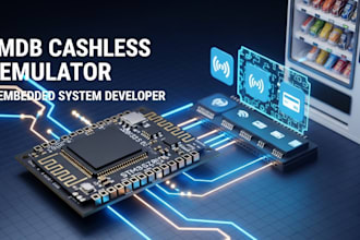 develop embedded systems for mdb cashless emulator vending machine projects