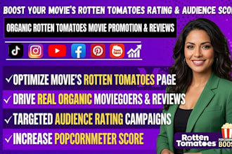 do organic rotten tomatoes movie promotion to increase in popcornmeter