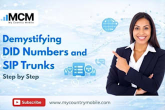 provide any country did number, sip trunk, esim number