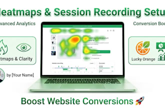 setup lucky orange and microsoft clarity heatmaps analysis, sessions recording