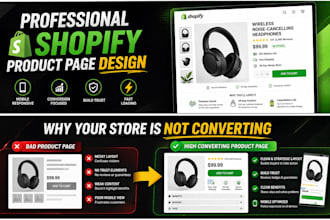 design a high converting shopify product page that boosts sales