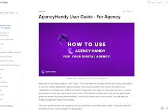 write saas user guide and technical documentation