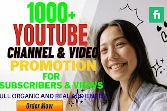 do youtube followers promotion on your channel organically