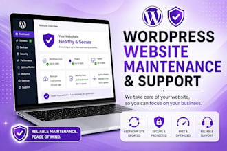 do wordpress website maintenance and support