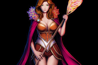 create warcraft fantasy dungeons and dragons illustrations
