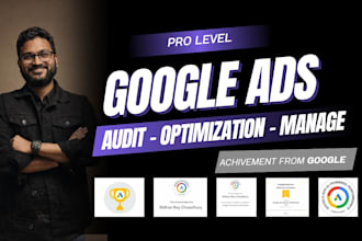 audit and optimize google ads PPC campaign, performance max as a SEM expert