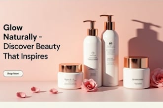 design cosmetics shopify store med spa skincare store beauty website redesign