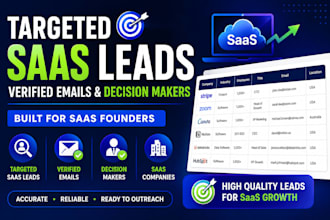 build targeted saas leads with verified emails and decision makers