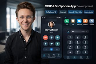 develop voip softphone app, linphone, ai voice agent, video calling app
