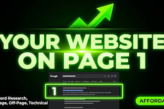 do complete SEO on page, off page, technical and keyword research