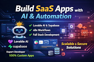 build saas web apps lovable ai, supabase, and n8n automation, lovable dev