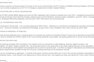 craft compelling nhs job application supporting statements