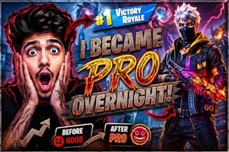 create professional youtube thumbnail for your channel