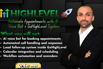 create ai voice bot for appointment booking and lead follow up in gohighlevel