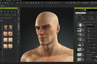 rig, animate 3d character creator 4 and iclone 8 characters, cc4, c4d retopology