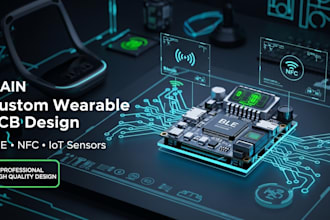 wearable pcb, ble nfc reader iot sensors smart watch glass ring band esp32 nrf
