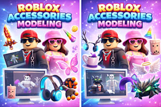 model hat, shoe, roblox ugc accessories