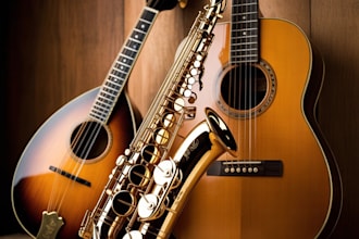 compose soulful instrumentals with live saxophone guitar and mandolin