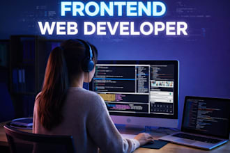 front end website developer, website design, website development, build website