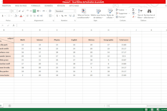 transform your data and information into an excel table