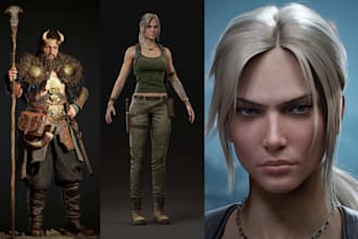 3d character modeling realistic 3d game character rigging 3d animation for unity
