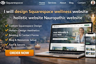 design squarespace wellness website holistic website naturopathic website