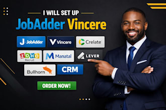 setup jobadder vincere crelate zoho recruit manatal lever recruit bullhorn crm