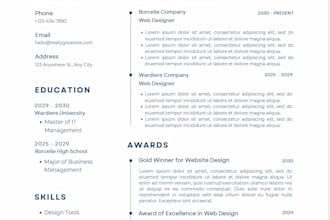 design your resume, CV, and cover letter as expert CV maker