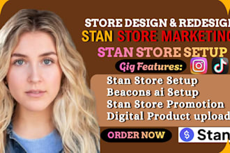 setup stan store and stan store marketing for digital products to drive sales