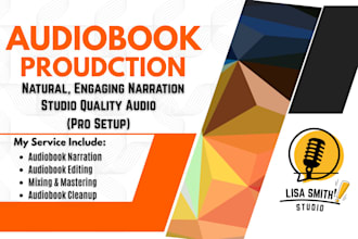 narrate audiobook with american voice, ai voice over for book, youtube, lecture
