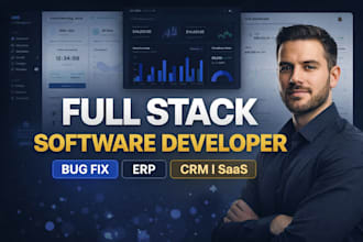 full stack software developer, web app, inventory system, odoo, erp, lms, crm