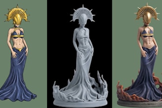convert image to 3d model, 3d character model, stl blender for 3d printing