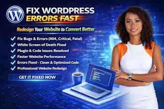 fix wordpress errors fast, redesign for better conversion