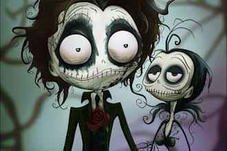 your avatar style tim burton