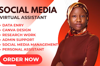 be your social media virtual assistant va admin tasks