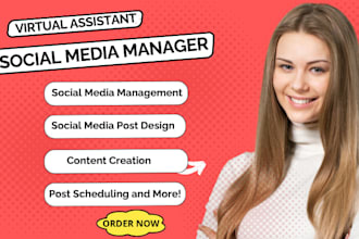 be your social media virtual assisant VA admin tasks