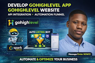 develop gohighlevel app gohighlevel website api integration automation funnel