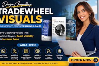 design compelling tradewheel visuals for improved product ranking b2b lead sales