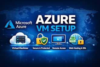 setup microsoft azure virtual machine vm  windows linux