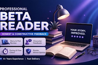 beta read your story with honest and constructive feedback