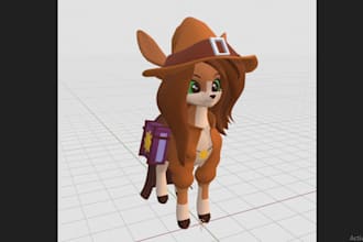 create custom vrchat avatar furry avatar anime 3d model vr character vrc nsfw