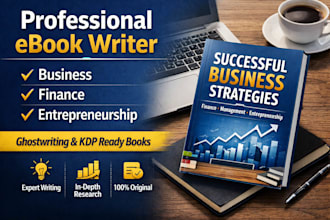 ghostwrite a business ebook on finance, entrepreneurship and management